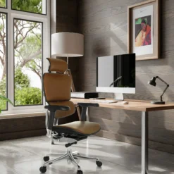 ERGOHUMAN GEN2 | Leder - Luxus Chefsessel Dunkelbraun