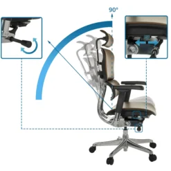 ERGOHUMAN GEN2 | Leder - Luxus Chefsessel Dunkelbraun