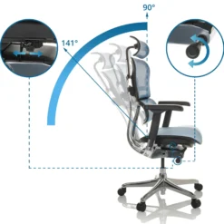 ERGOHUMAN GEN2 | Netz - Luxus Chefsessel Blau