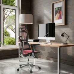 ERGOHUMAN GEN2 | Netz - Luxus Chefsessel Rot