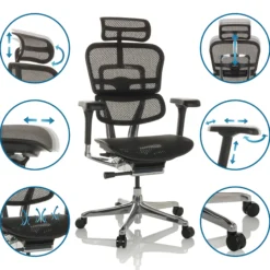 ERGOHUMAN GEN2 | Netz - Luxus Chefsessel Schwarz