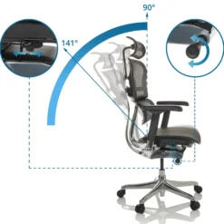 ERGOHUMAN GEN2 | Netz - Luxus Chefsessel Schwarz
