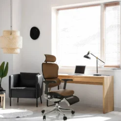 ERGOHUMAN PLUS LEGPRO GEN2 | Leder - Luxus Chefsessel Braun