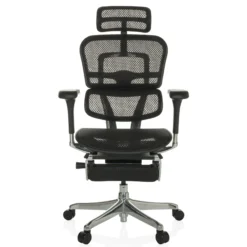 ERGOHUMAN PLUS LEGPRO GEN2 | Netz - Luxus Chefsessel Schwarz