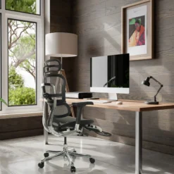 ERGOHUMAN PLUS LEGPRO GEN2 | Netz - Luxus Chefsessel Schwarz