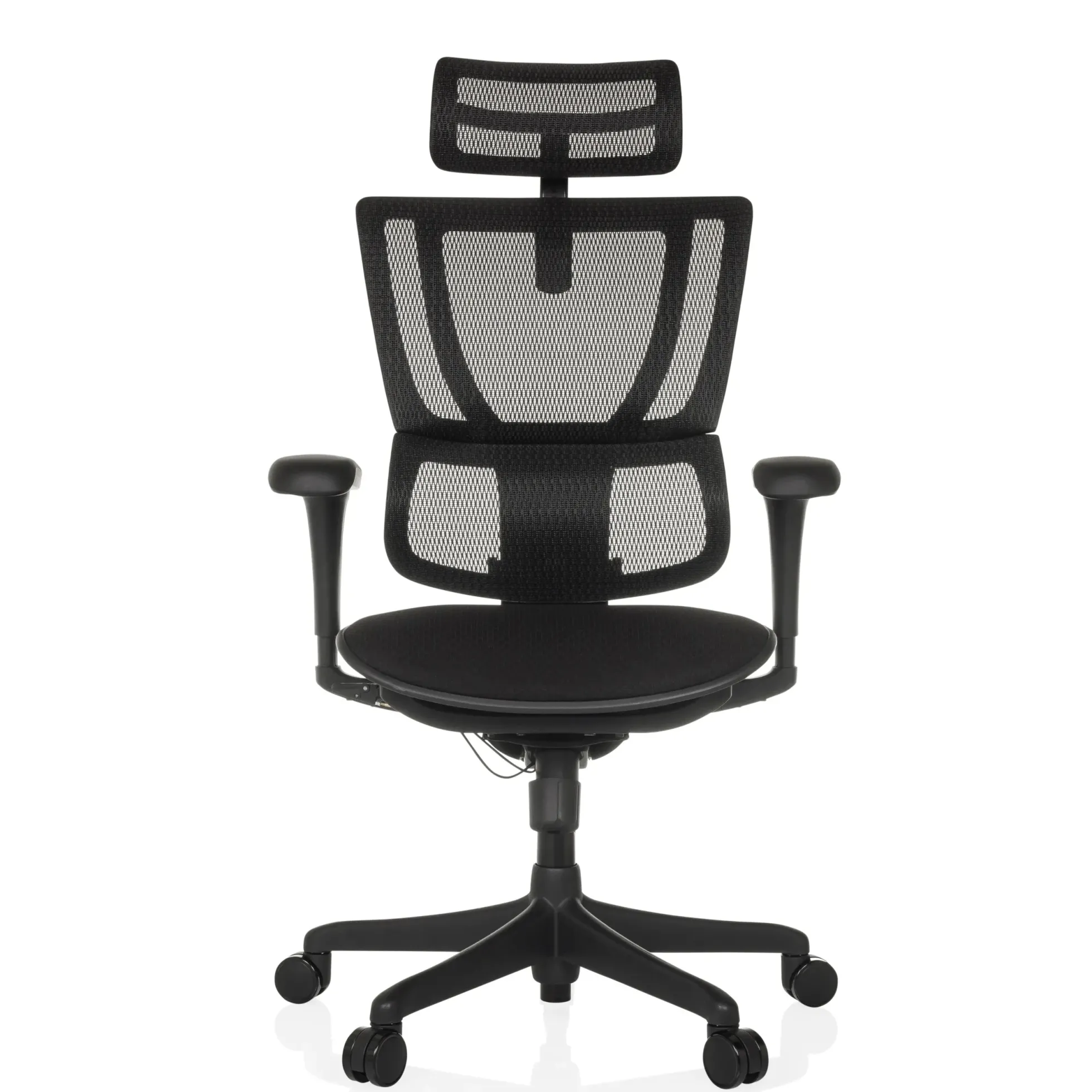 ERGOHUMAN SLIM ECO F GEN2 | Netzstoff / Stoff - Luxus Chefsessel Schwarz