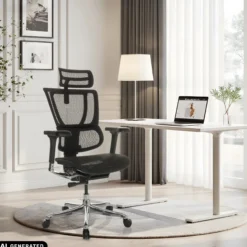 ERGOHUMAN SLIM GEN2 | Netz - Luxus Chefsessel Schwarz