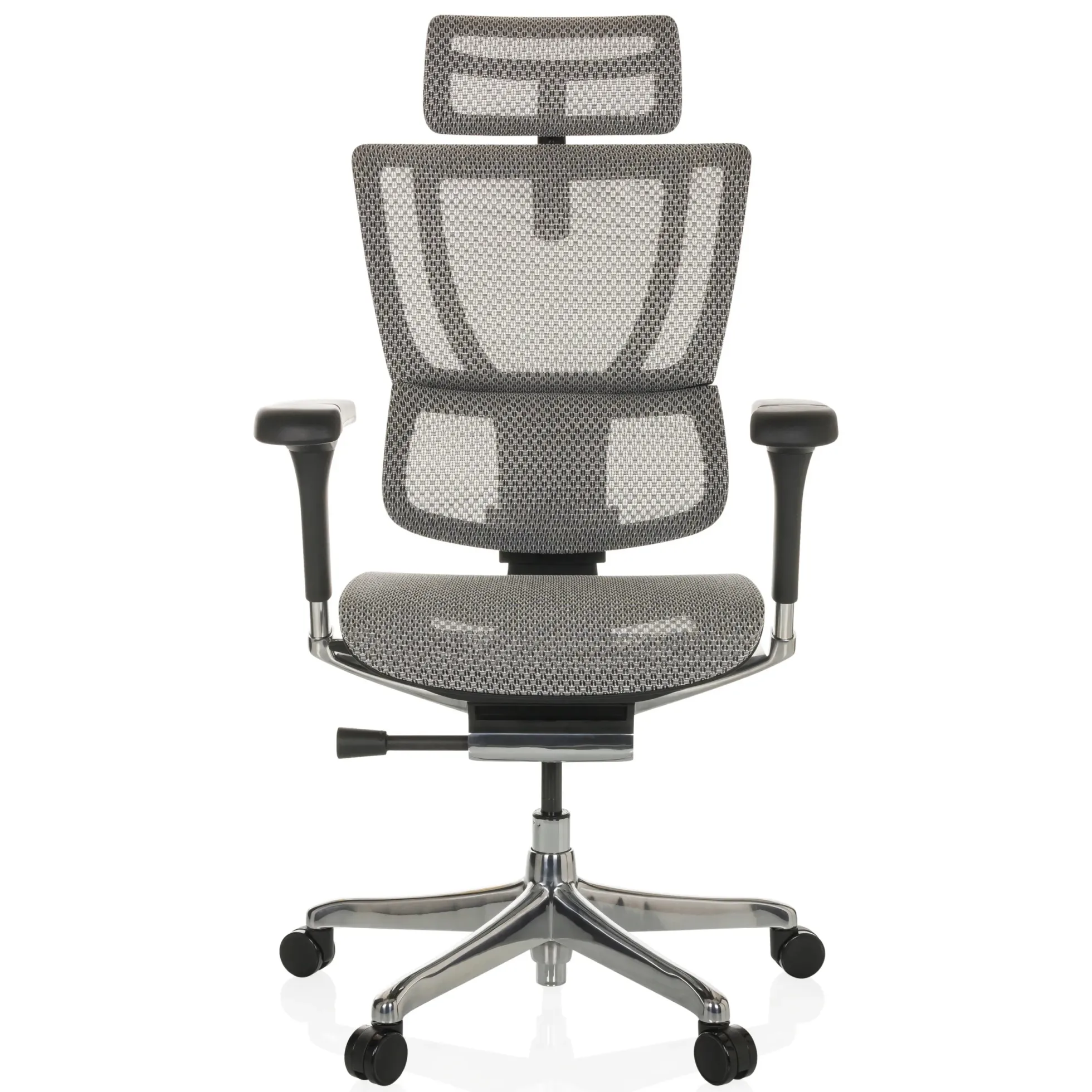 ERGOHUMAN SLIM GEN2 | Netz - Luxus Chefsessel Hellgrau