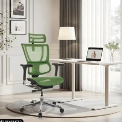 ERGOHUMAN SLIM GEN2 | Netz - Luxus Chefsessel Grün