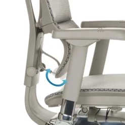 ERGOHUMAN SLIM G GEN2 | Netz - Luxus Chefsessel Hellgrau