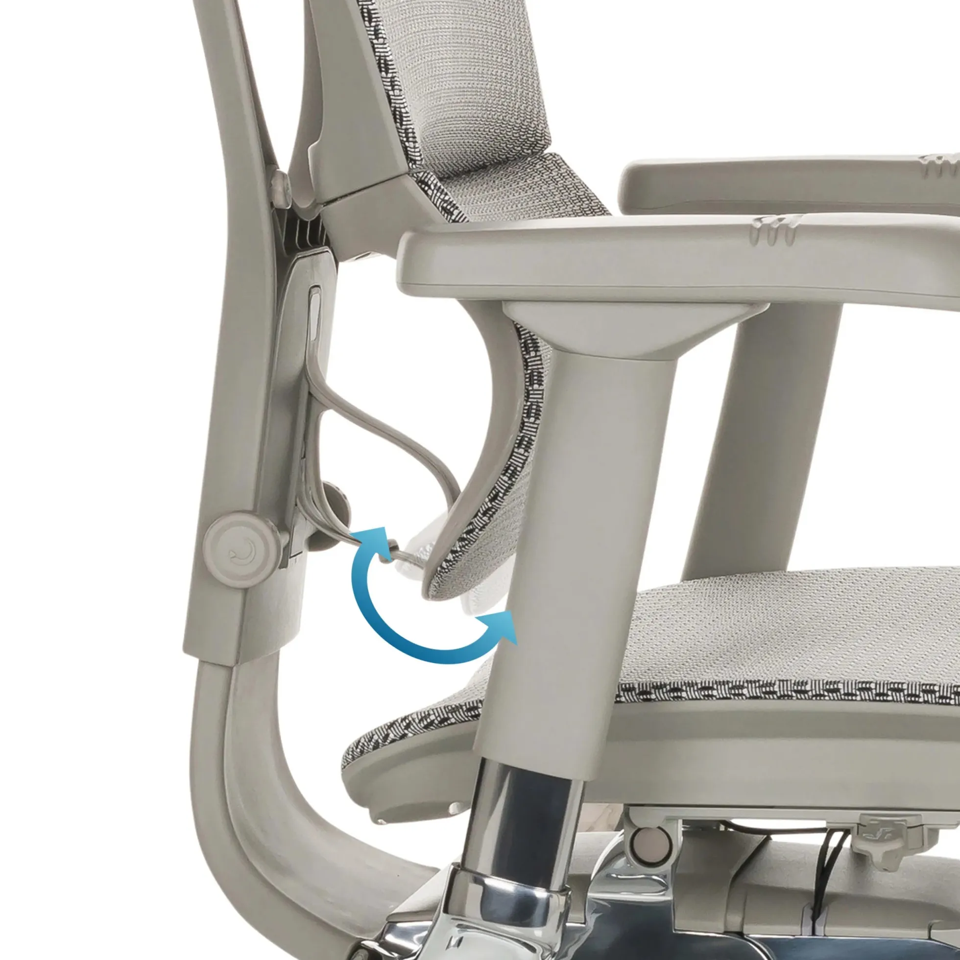 ERGOHUMAN SLIM G GEN2 | Netz - Luxus Chefsessel Hellgrau