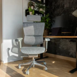 ERGOHUMAN SLIM G GEN2 | Netz - Luxus Chefsessel Hellgrau