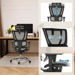 ERGOHUMAN SLIM ULTRA GEN2 | Netz - Luxus Chefsessel Schwarz