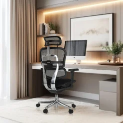 ERGOHUMAN ULTRA F GEN2 | Stoff/Netz - Luxus Chefsessel Schwarz
