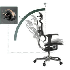 ERGOHUMAN ULTRA GEN2 | Netz - Luxus Chefsessel Schwarz