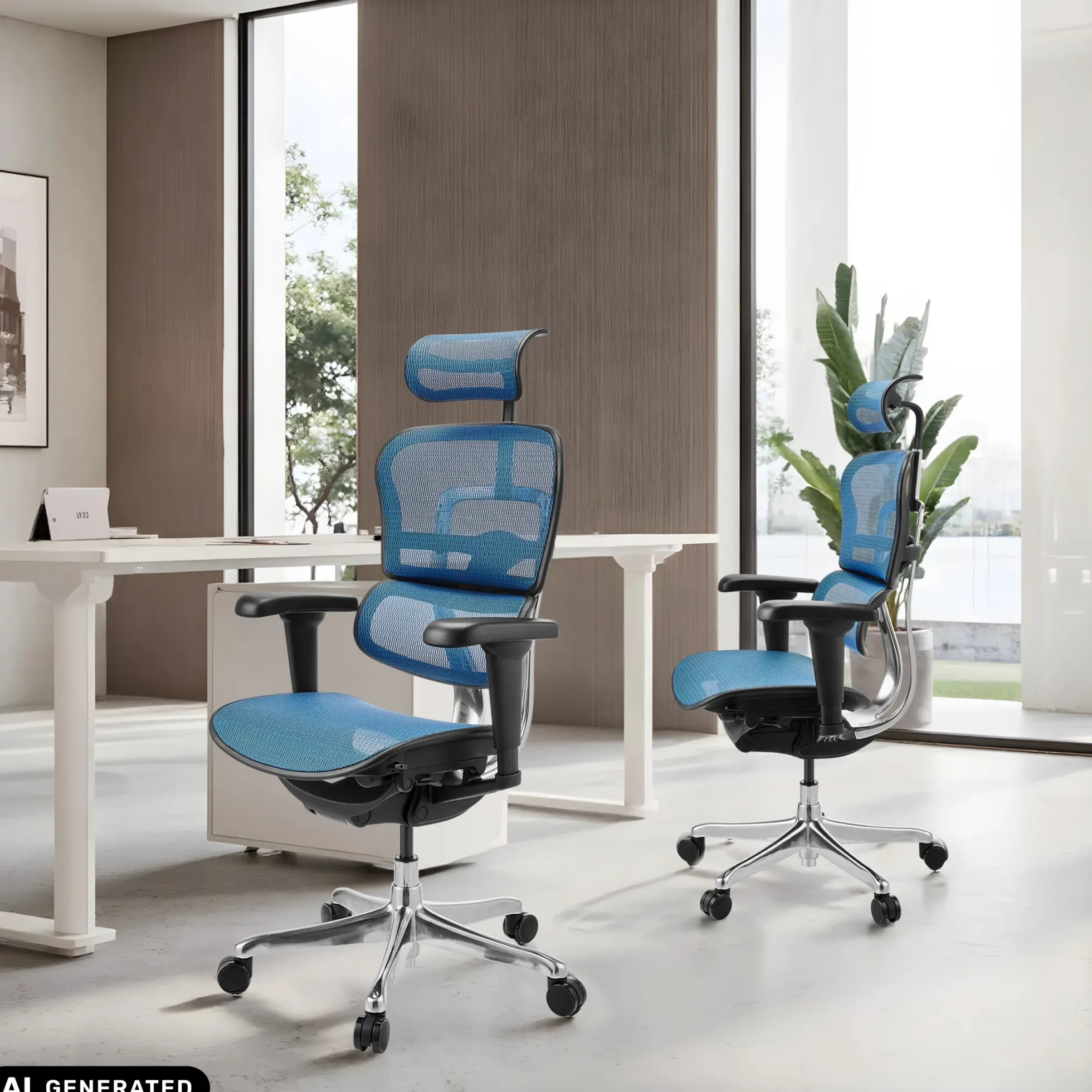 ERGOHUMAN ULTRA GEN2 | Netz - Luxus Chefsessel Blau