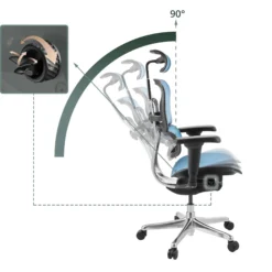 ERGOHUMAN ULTRA GEN2 | Netz - Luxus Chefsessel Blau