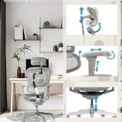 ERGOHUMAN ULTRA G GEN2 | Netz - Luxus Chefsessel Grau