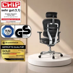 ERGOHUMAN ULTRA L GEN2 | Leder - Luxus Chefsessel Schwarz