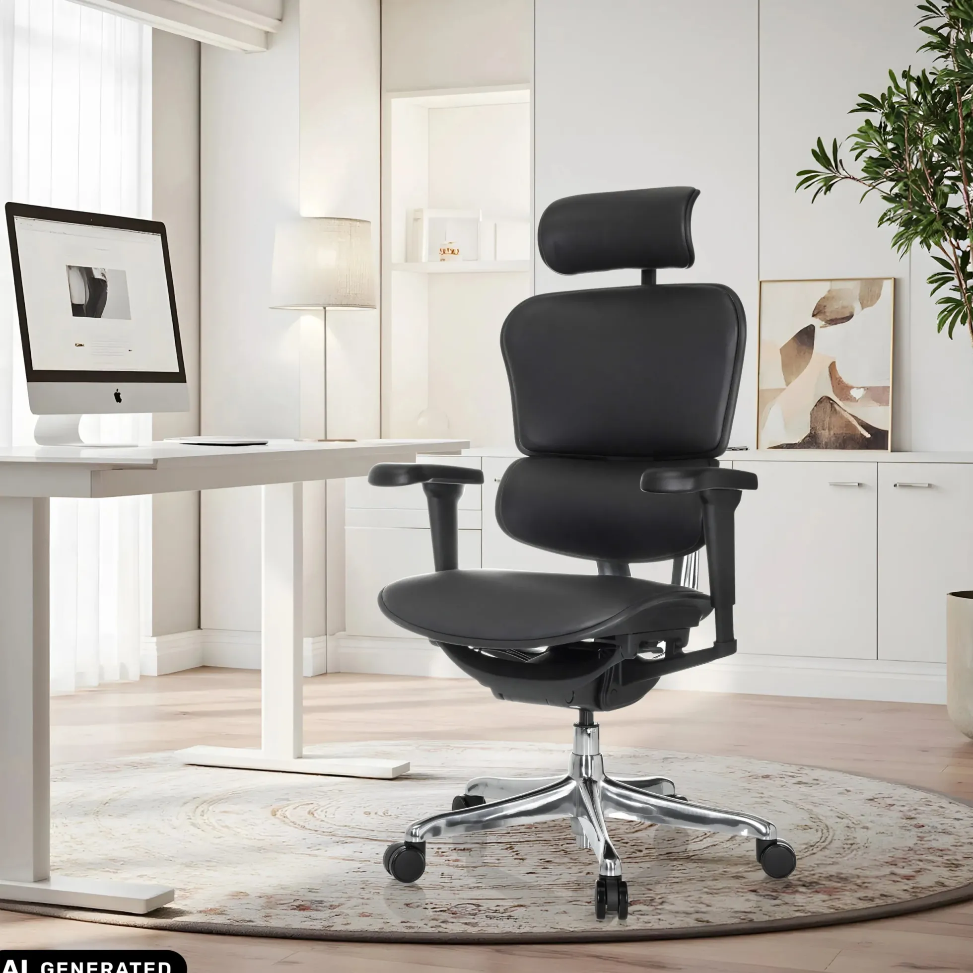 ERGOHUMAN ULTRA L GEN2 | Leder - Luxus Chefsessel Schwarz