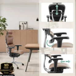 ERGOHUMAN ULTRA L GEN2 | Leder - Luxus Chefsessel Braun