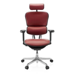 ERGOHUMAN ULTRA L GEN2 | Leder - Luxus Chefsessel Burgunderrot