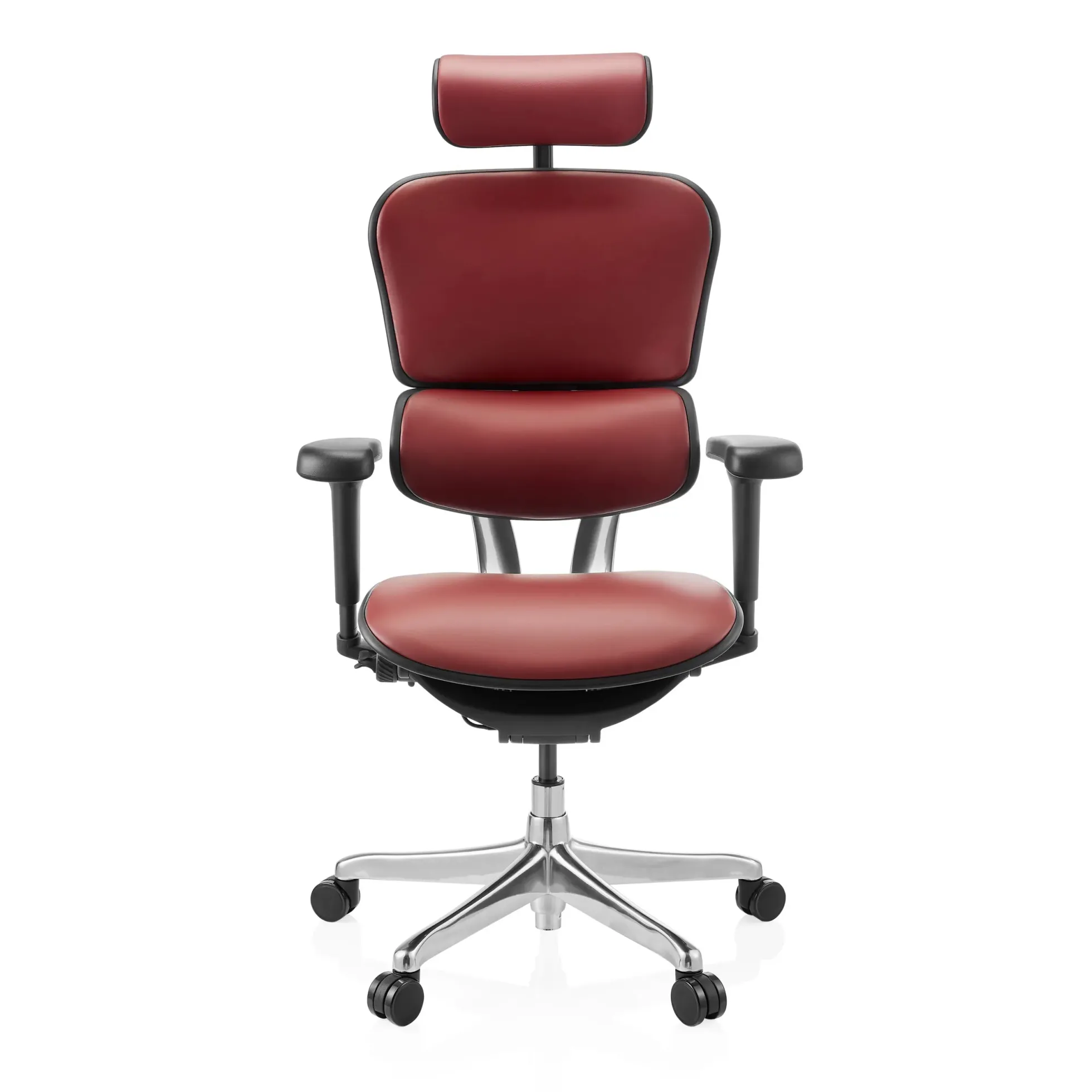 ERGOHUMAN ULTRA L GEN2 | Leder - Luxus Chefsessel Burgunderrot