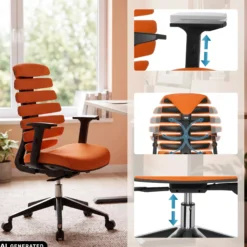 ERGO LINE II - Profi Bürostuhl Orange