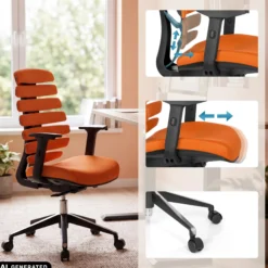 ERGO LINE II - Profi Bürostuhl Orange