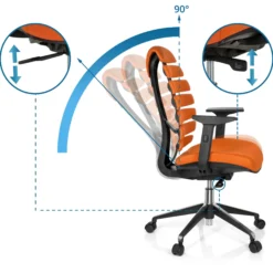 ERGO LINE II - Profi Bürostuhl Orange