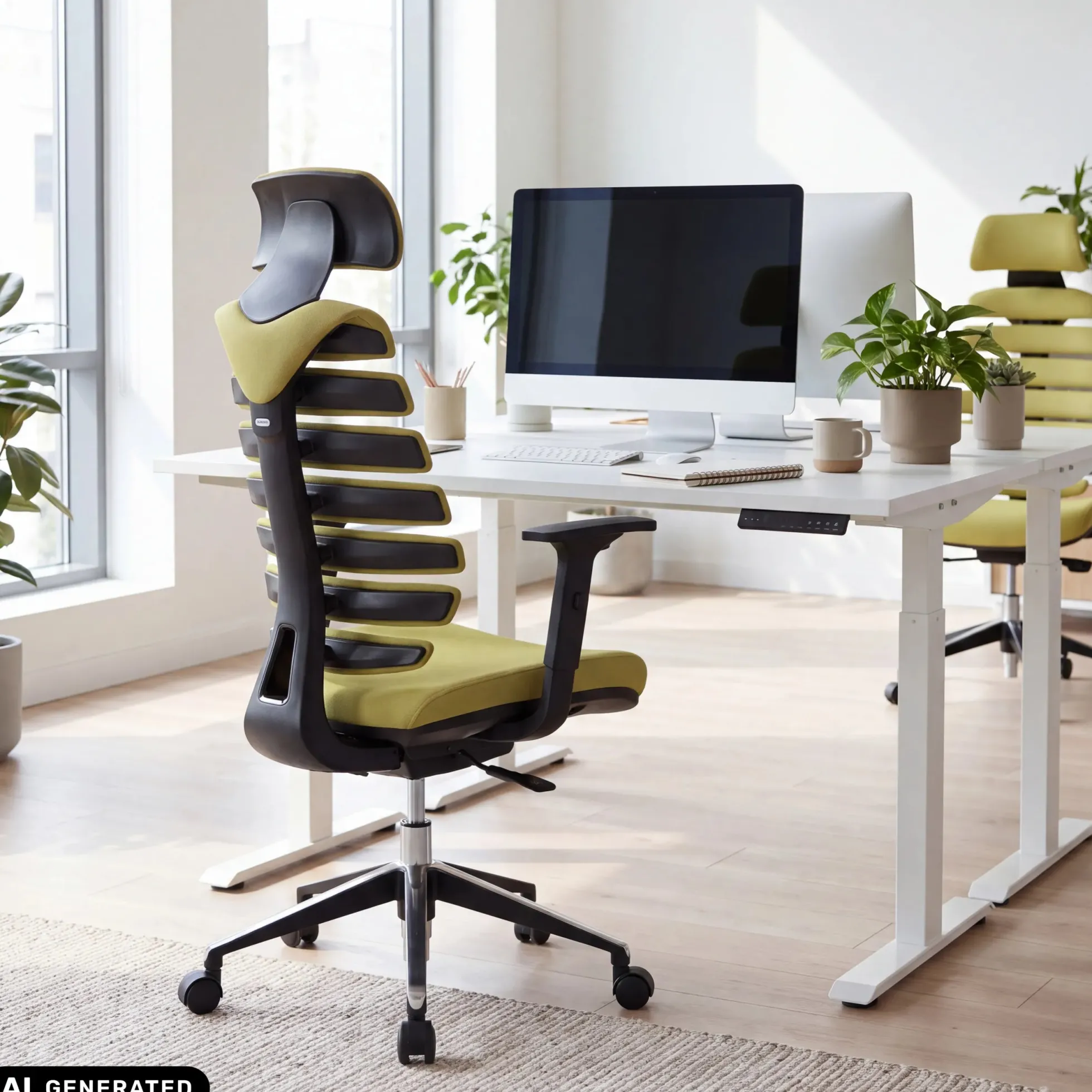 ERGO LINE II PRO | Stoff - Profi Bürostuhl Grün