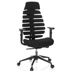 ERGO LINE II PRO | Stoff - Profi Bürostuhl Schwarz