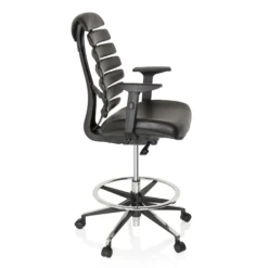 ERGO LINE II WORK | Kunstleder - Counterstuhl Schwarz