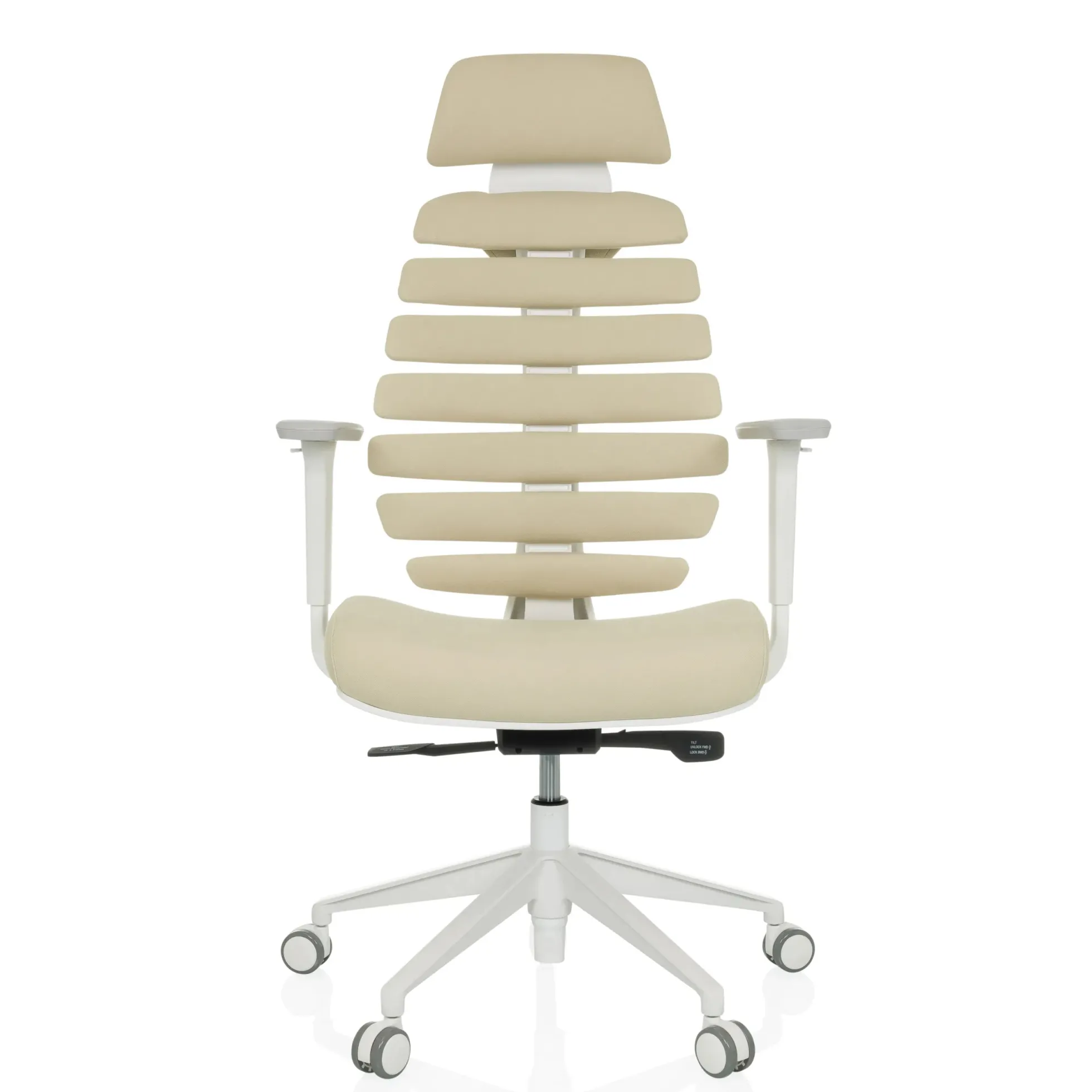 ERGO LINE W | Stoff - Profi Bürostuhl Salted Caramel