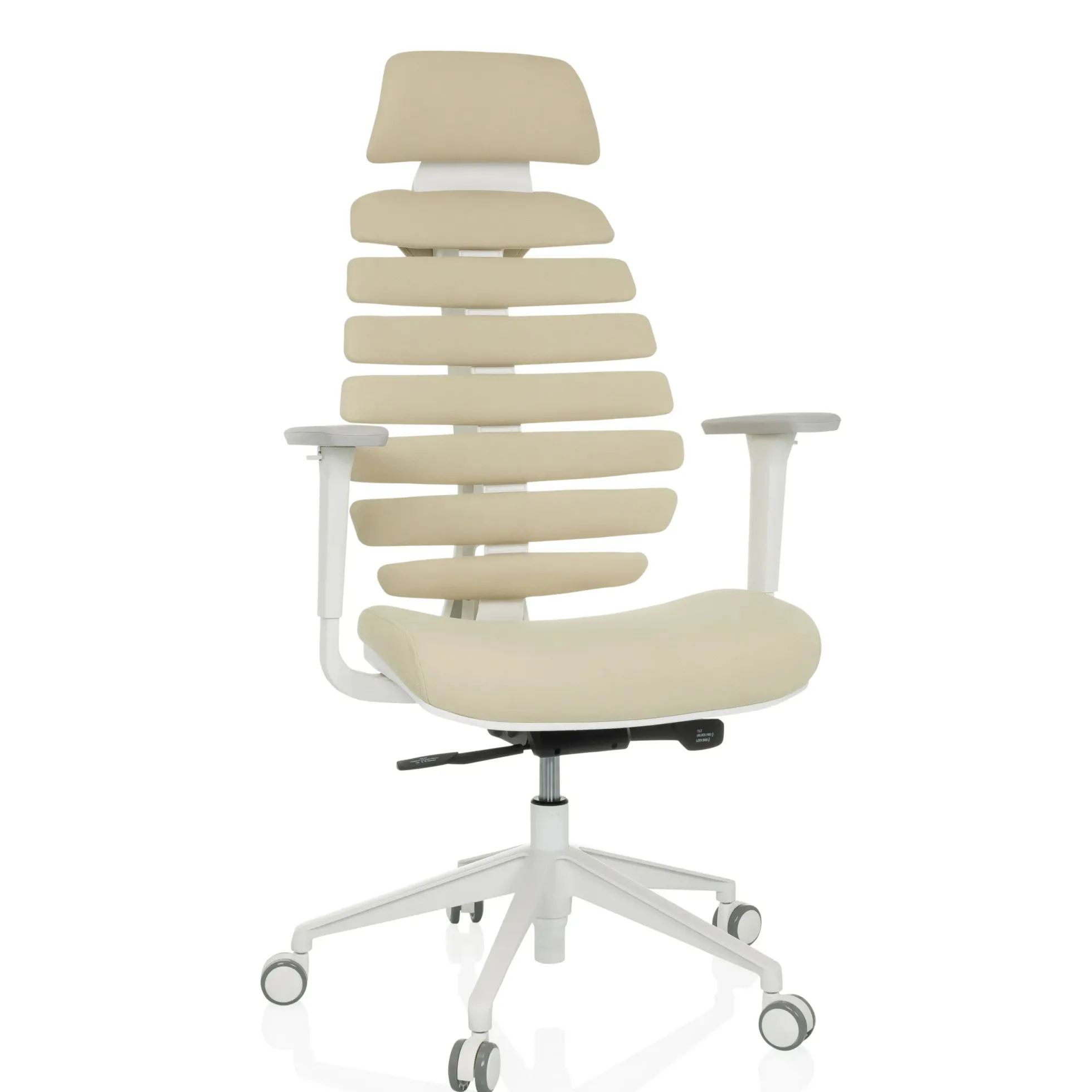 ERGO LINE W | Stoff - Profi Bürostuhl Salted Caramel