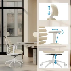 ERGO LINE W | Stoff - Profi Bürostuhl Salted Caramel