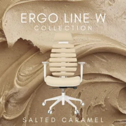 ERGO LINE W | Stoff - Profi Bürostuhl Salted Caramel