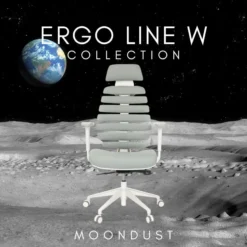 ERGO LINE W | Stoff - Profi Bürostuhl Moondust