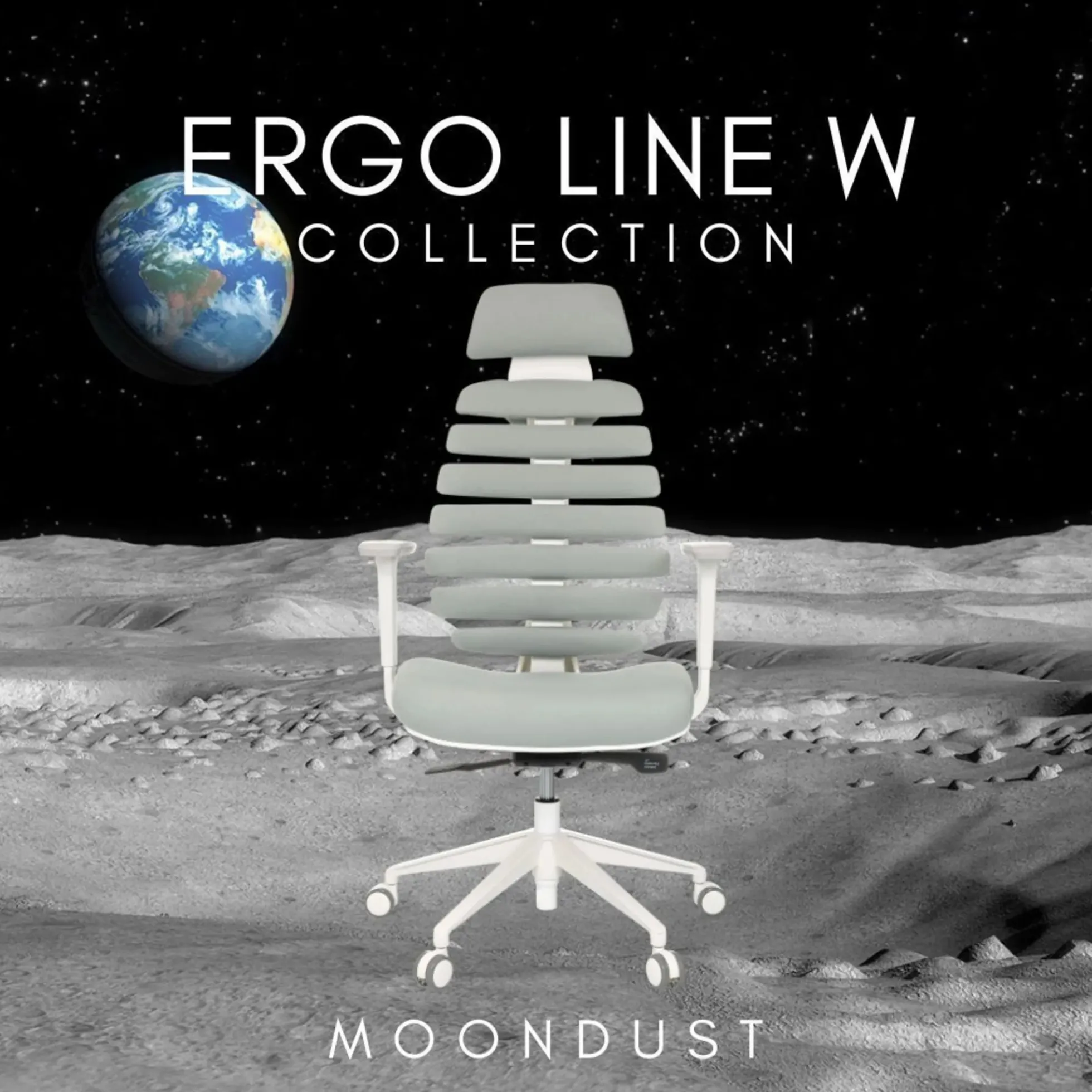 ERGO LINE W | Stoff - Profi Bürostuhl Moondust
