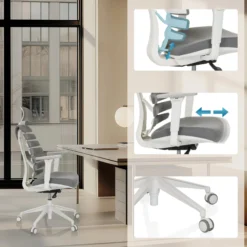 ERGO LINE W | Stoff - Profi Bürostuhl Smokey Elegance