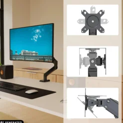 Ergomount GF1 | bis 32 Zoll, bis 9 kg - Monitorhalterung Schwarz