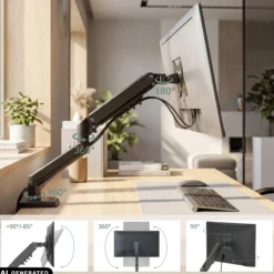 Ergomount GF1 | bis 32 Zoll, bis 9 kg - Monitorhalterung Schwarz