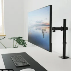 Ergomount M1 | bis 32 Zoll, bis 8 kg - Monitorhalterung Schwarz