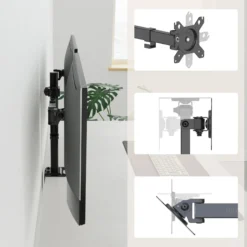 Ergomount M2 | bis 32 Zoll, bis 8 kg - Monitorhalterung Schwarz