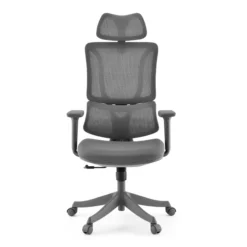 Ergomy Colore | Stoff / 3D Netz | Rahmen: Bunt - Home Office Bürostuhl Grau