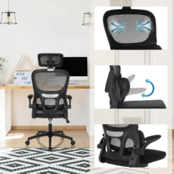 ERGOMY FLEX - Home Office Bürostuhl Schwarz