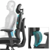 Ergomy F 2 | Stoff | Rahmen: Schwarz - Profi Bürostuhl Schwarz