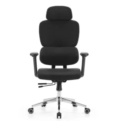 Ergomy F 2 | Stoff | Rahmen: Schwarz - Profi Bürostuhl Schwarz