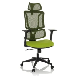 ERGOMY | Stoff / Netz | Rahmen: Schwarz - Home Office Bürostuhl Grün