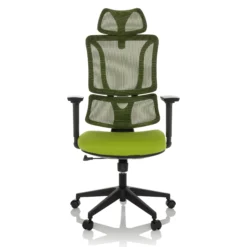 ERGOMY | Stoff / Netz | Rahmen: Schwarz - Home Office Bürostuhl Grün